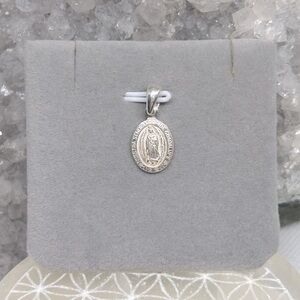 Sterling Silver Our Lady of Guadalupe Medal Pendant